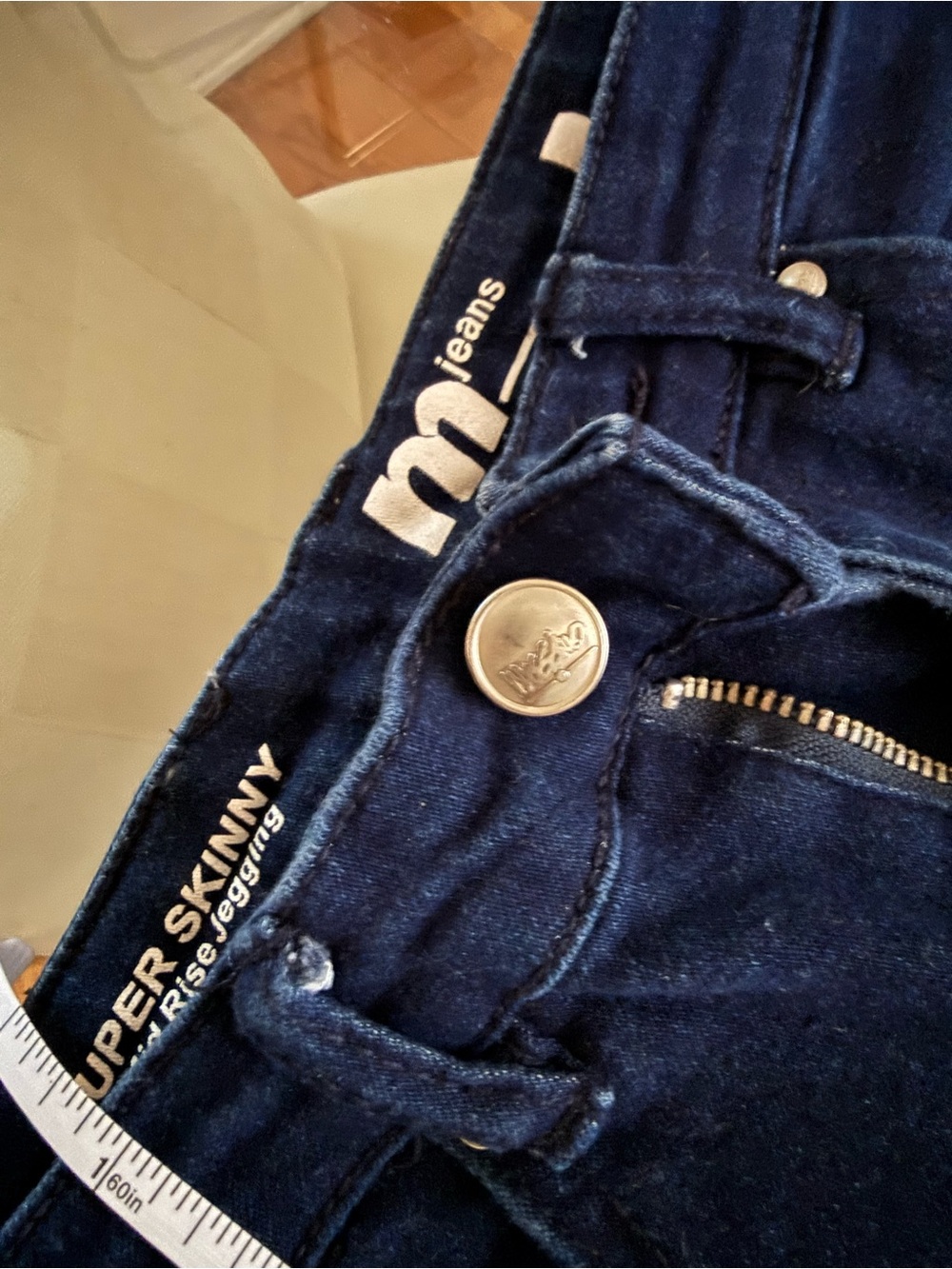 Women's Dark Blue Skinny Jeans - Picture 3 of 8